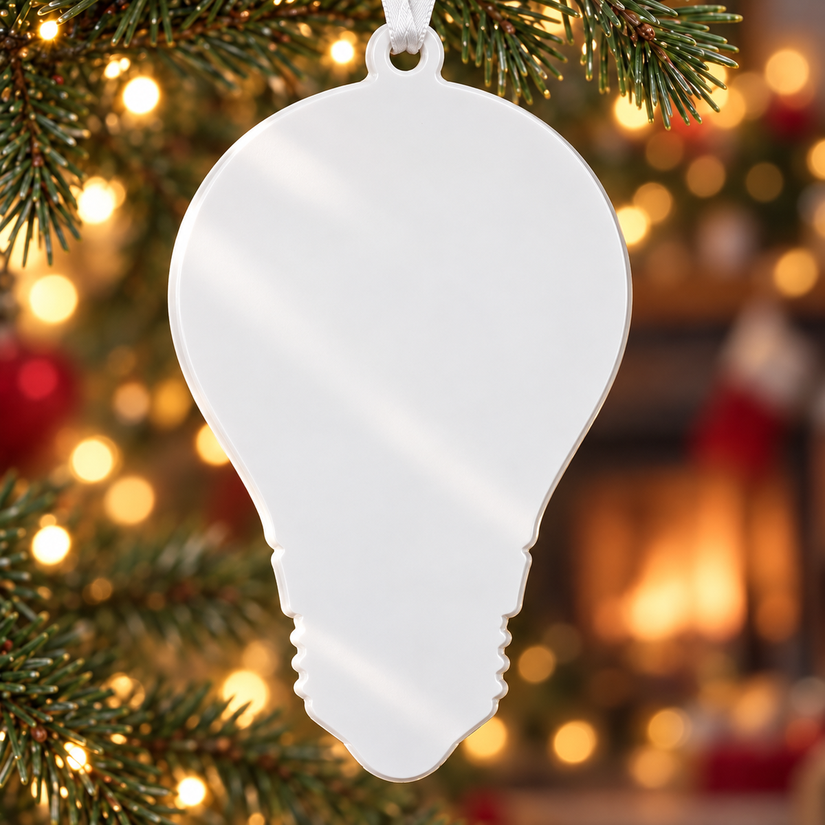 Electrician Light Bulb Shaped Multimeter Wire Tools Holiday Decor - 3D Relief Ornament