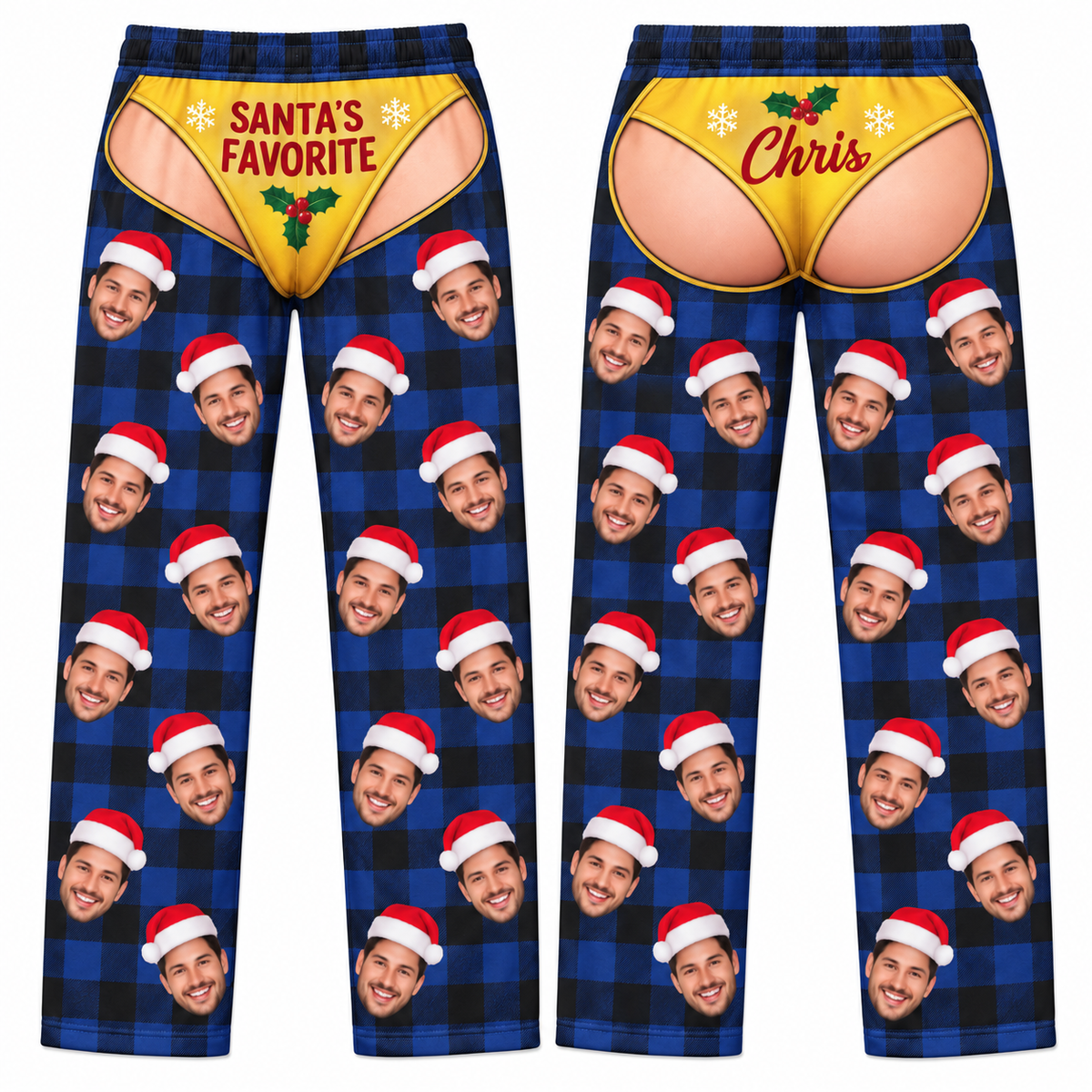 Pajama Pants Novelty Plaid Christmas Loungewear Holiday Sleep Bottoms
