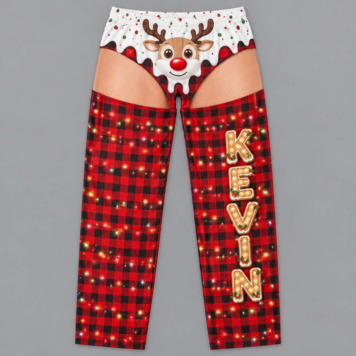 Mens Holiday Pajama Pants Novelty Christmas Printed Sleepwear