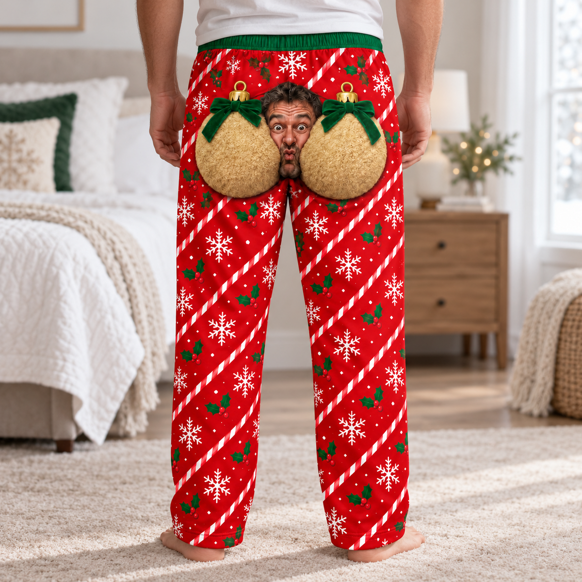 Men's Christmas Pajama Pants Novelty Holiday Printed Loungewear