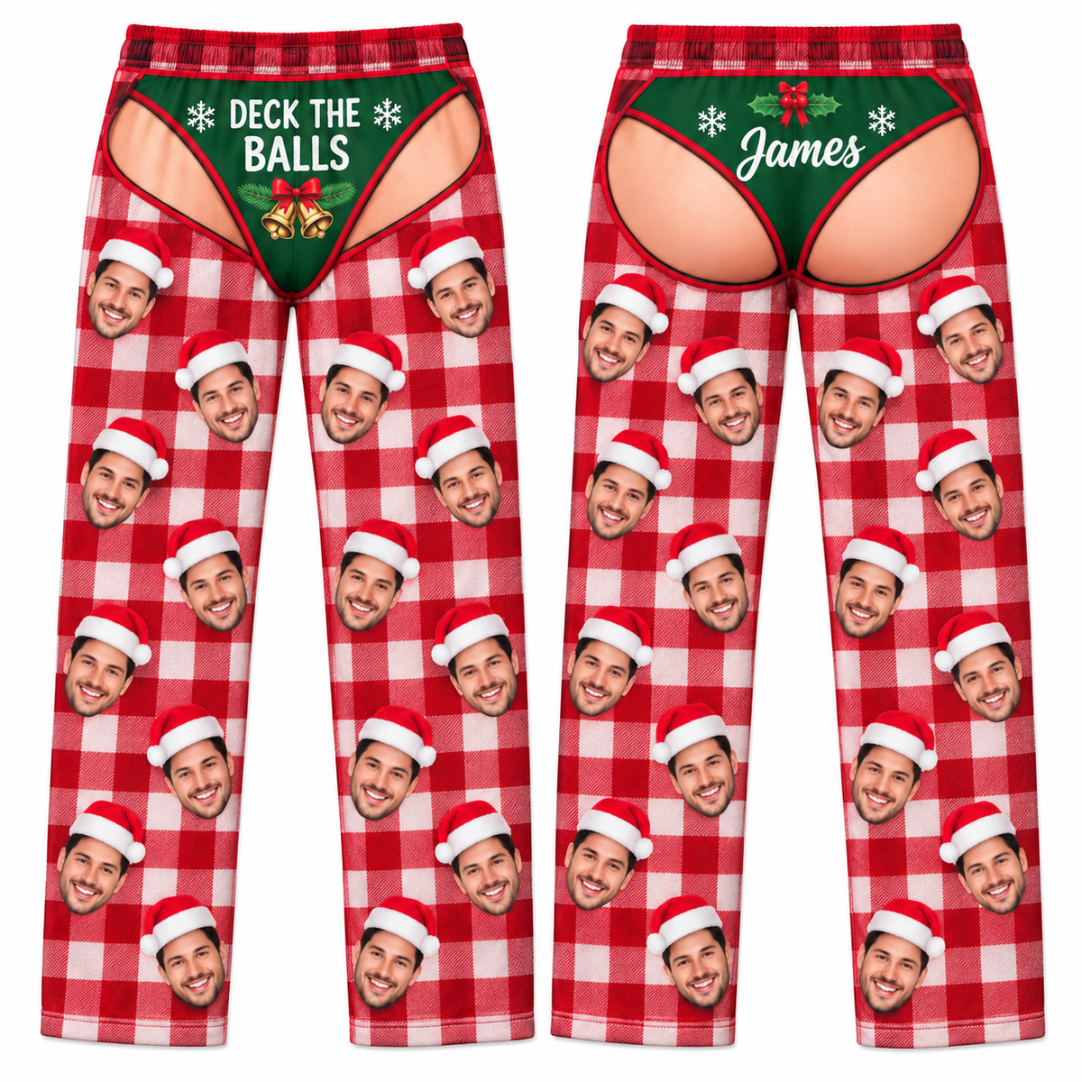 Pajama Pants Novelty Plaid Christmas Loungewear Holiday Sleep Bottoms