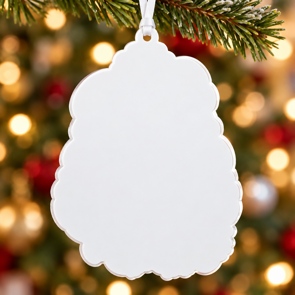 Retro Holiday Homemaker with Roast Turkey Acrylic Holiday Keepsake - 3D Relief Ornament