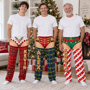 Mens Holiday Pajama Pants Novelty Christmas Printed Sleepwear