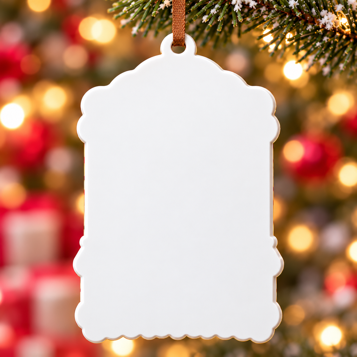 Christmas Gingerbread Claw Machine Acrylic Hanging Holiday Decoration - 3D Relief Ornament