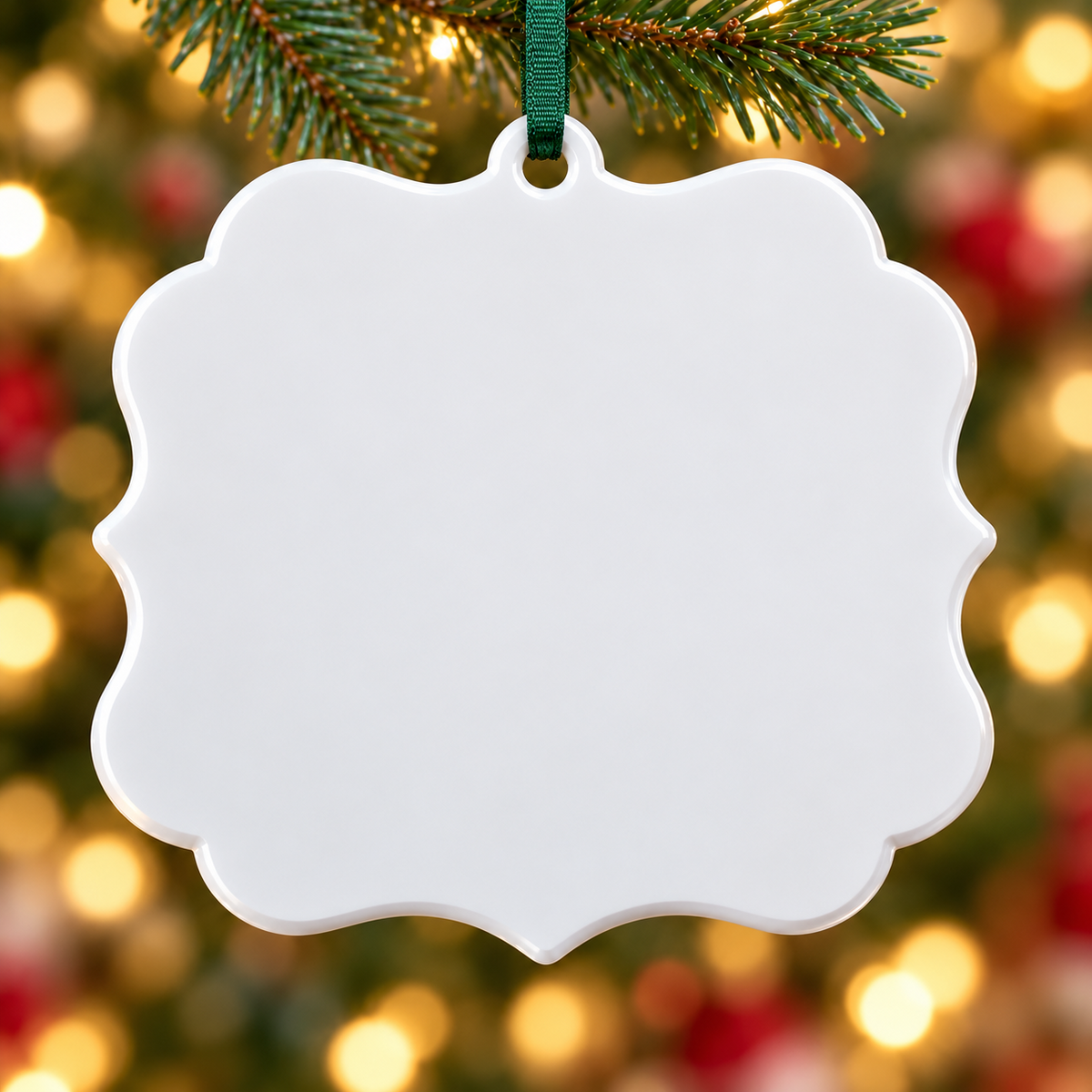 Holiday Pet Plaque Featuring Cat and Dog in Fallen Christmas Tree - 3D Relief Ornament
