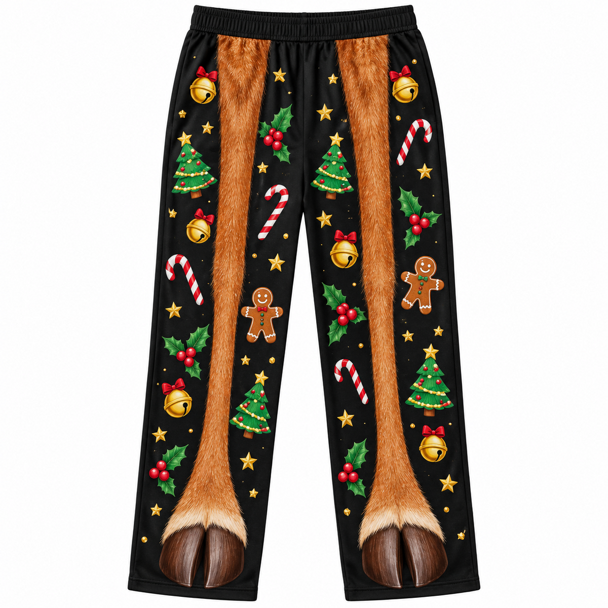 Mens Christmas Pajama Pants Novelty Printed Holiday Loungewear