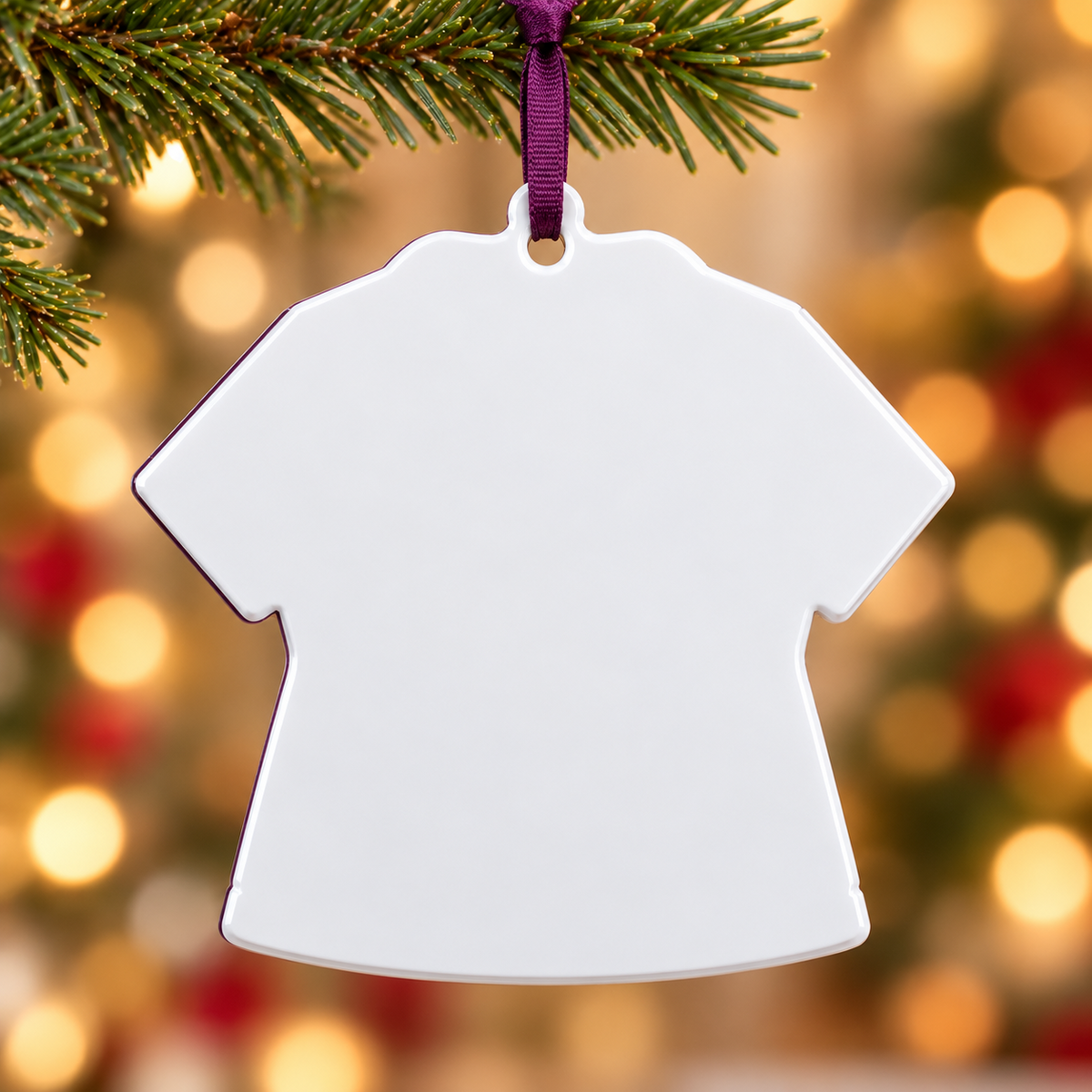 Veterinarian Scrub Uniform with German Shepherd Dog and White Cat - 3D Relief Ornament