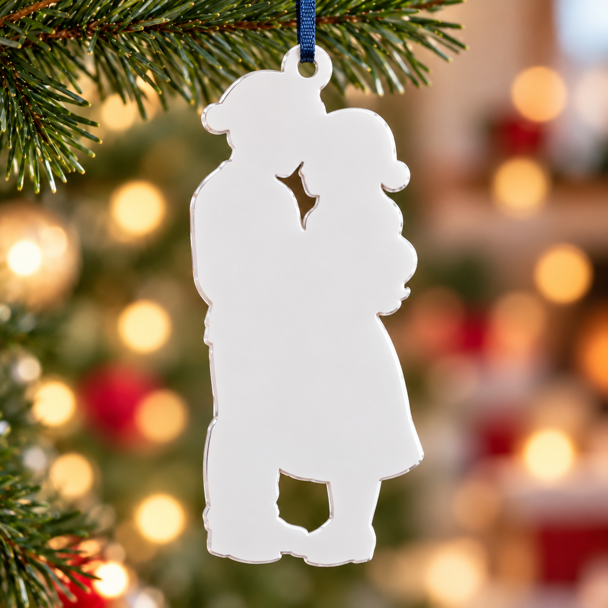 Expecting Parents Pregnancy Announcement Christmas Tree Keepsake - 3D Relief Ornament