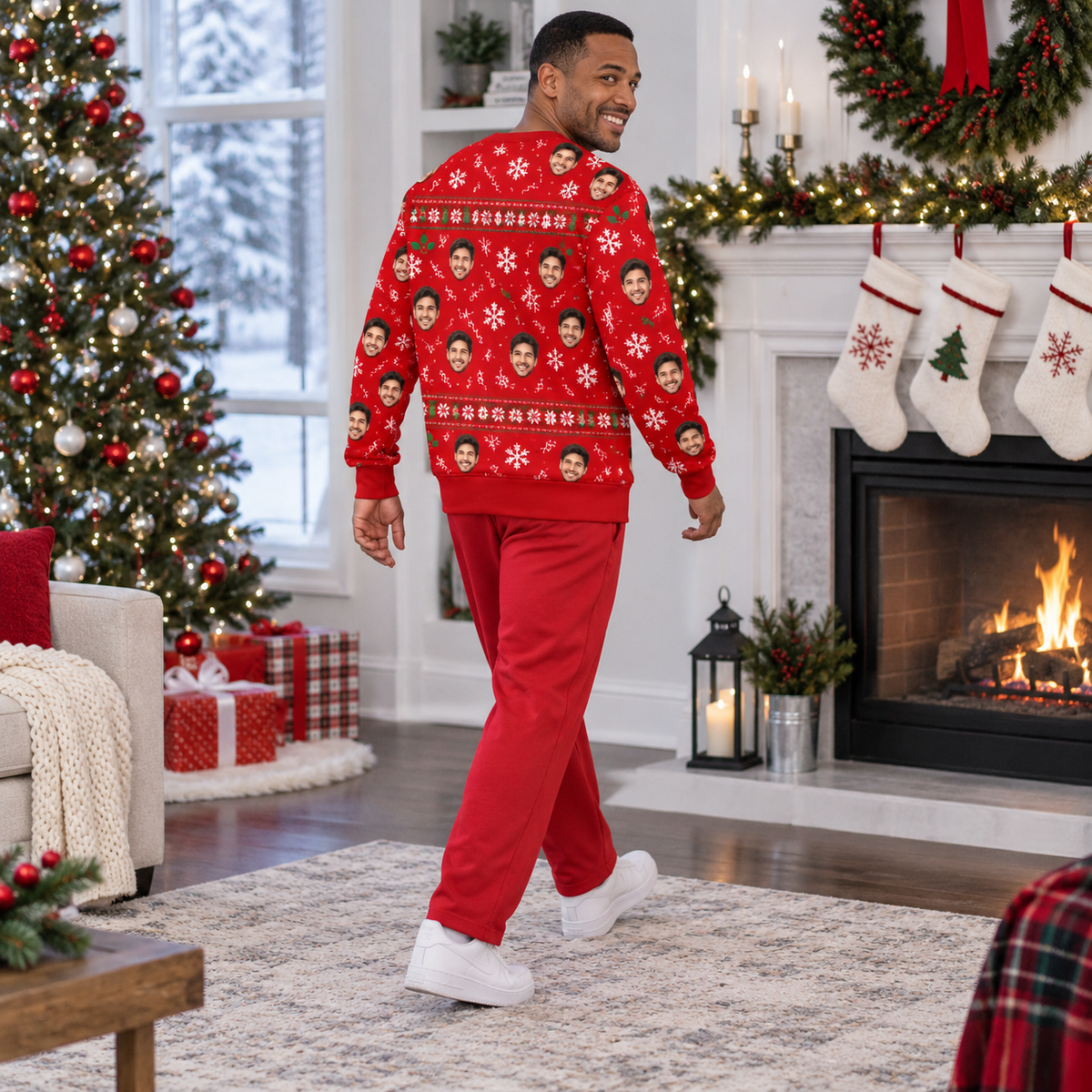 Ugly Ass Christmas Sweatshirt, Funny Butt Graphic Holiday Crewneck