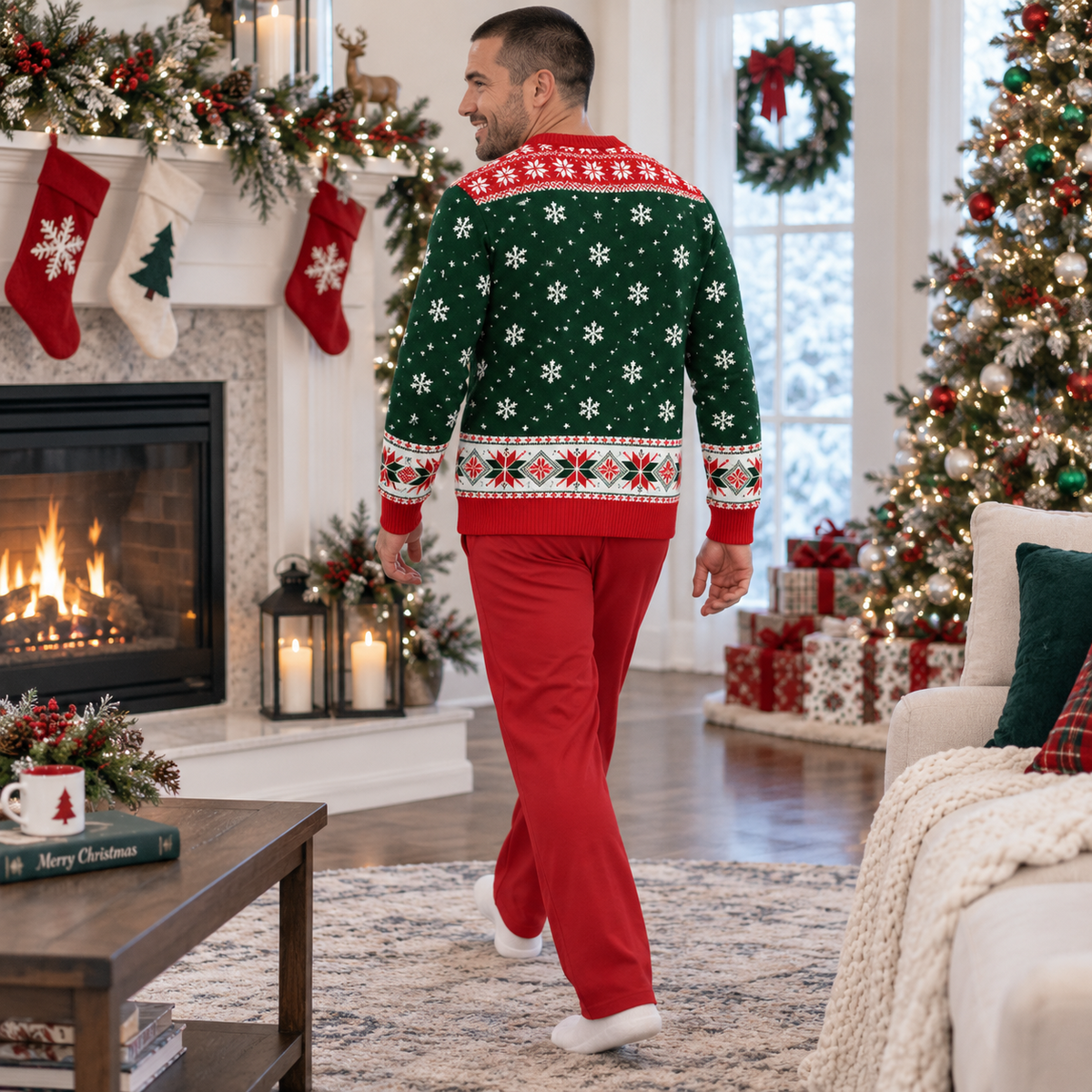Funny Ugly Christmas Sweatshirt All I Want Novelty Holiday Pullover