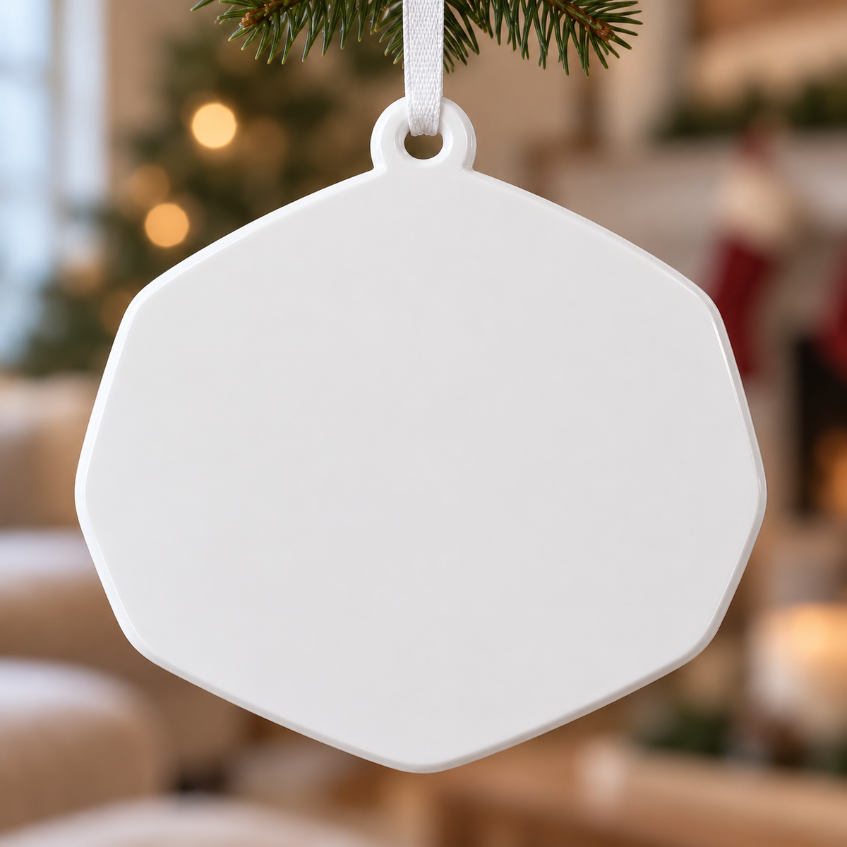 Family Hot Cocoa Mugs Ceramic Christmas Tree Holiday Keepsake Plaque - 3D Relief Ornament