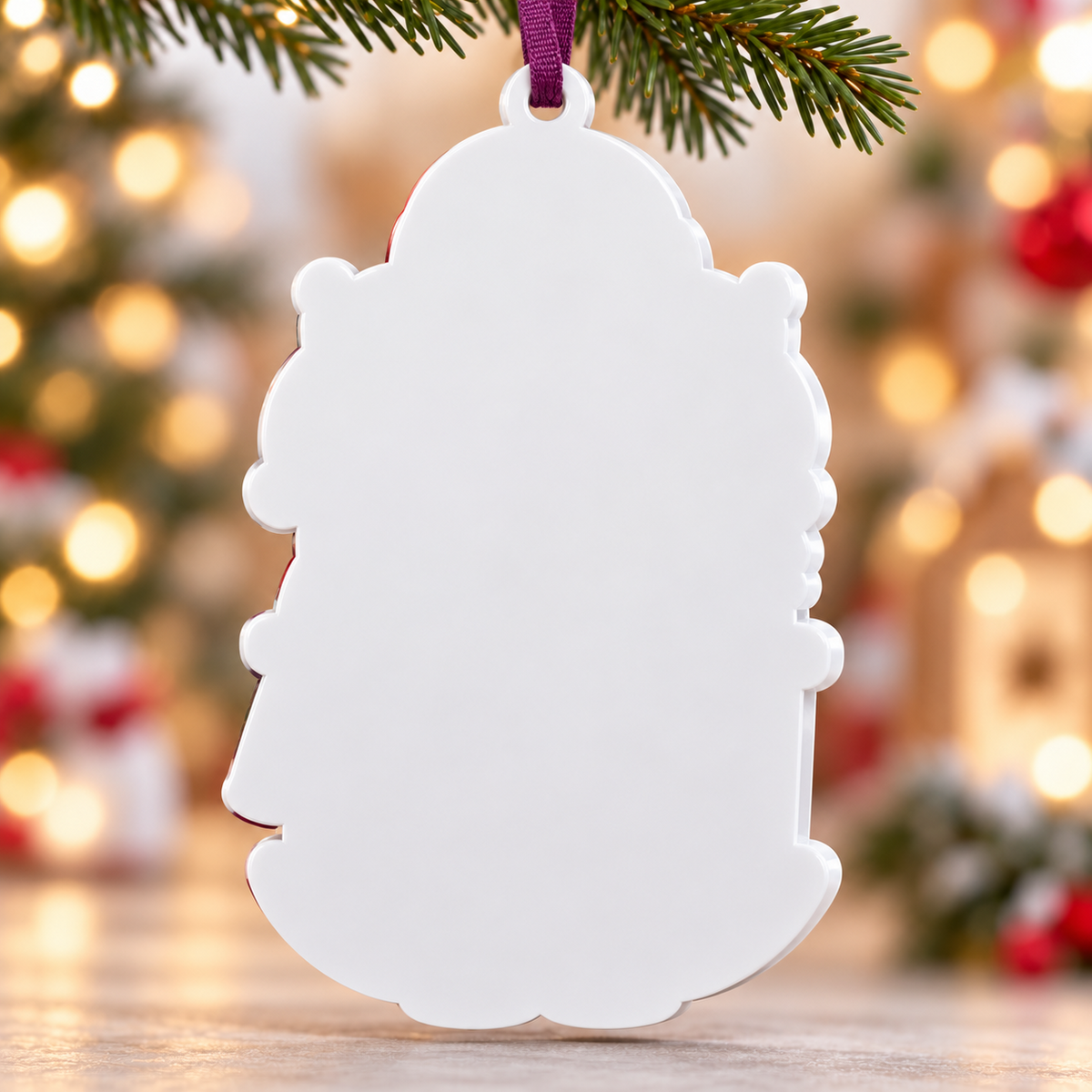Grandmother with Grandchildren in Rocking Chair Holiday Keepsake - 3D Relief Ornament