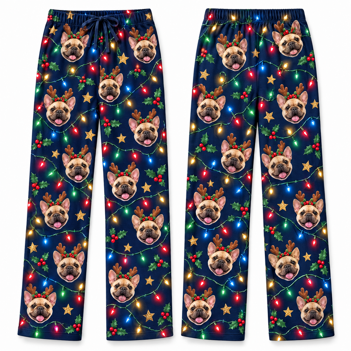Christmas Pajama Pants Printed Holiday Lounge Sleepwear Trousers