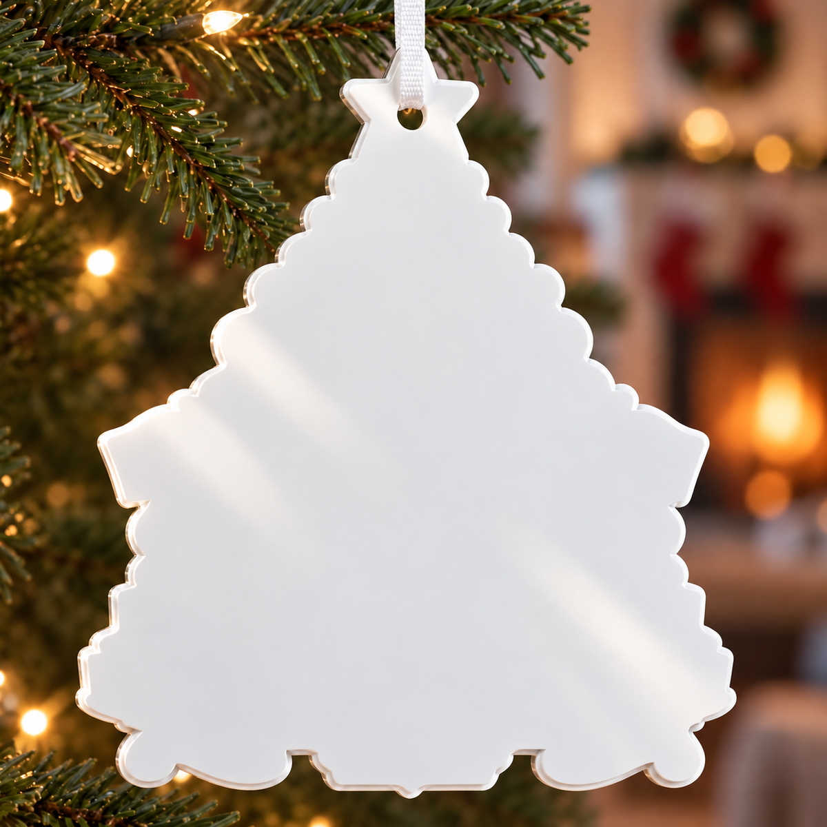 Patriotic USA 250 Snowman Family Christmas Tree Holiday Decor - 3D Relief Ornament