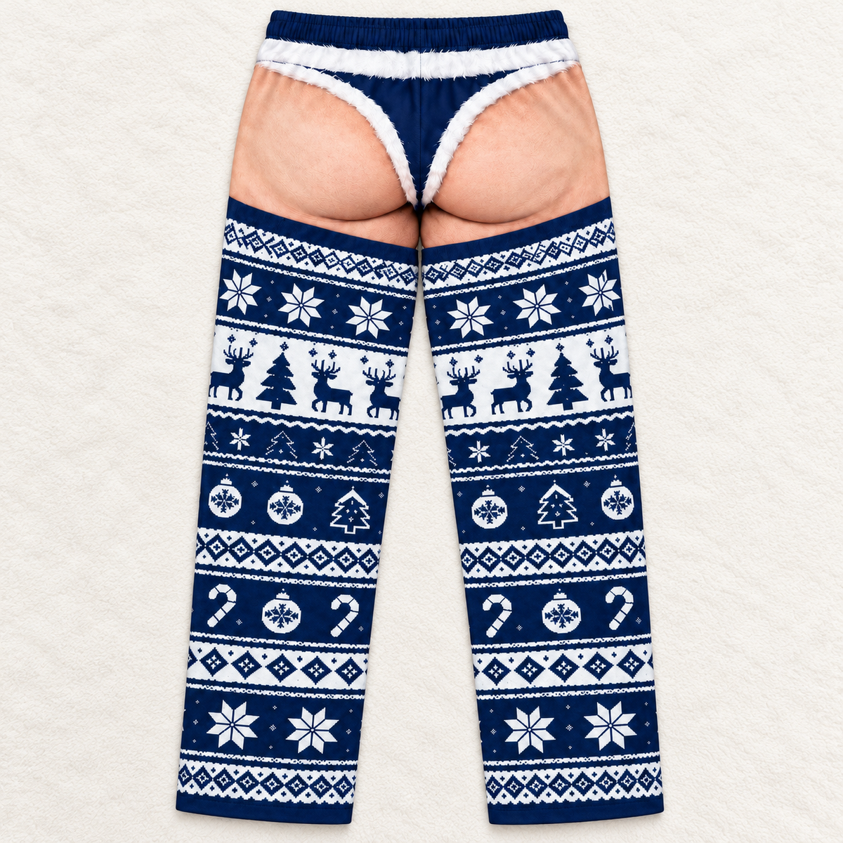 Men's Christmas Pajama Pants Novelty Pet Illusion Sleepwear Bottoms