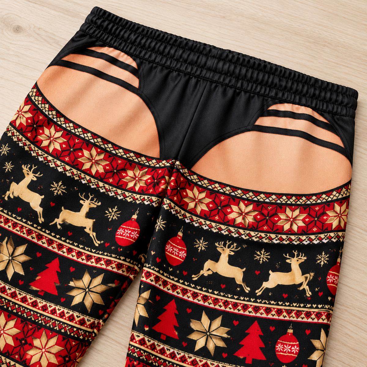Mens Christmas Chaps Pajama Pants Novelty Holiday Lounge Bottoms
