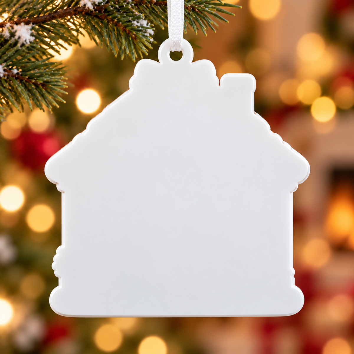 Bakery Shop House Christmas Tree Hanging Decor - 3D Relief Ornament