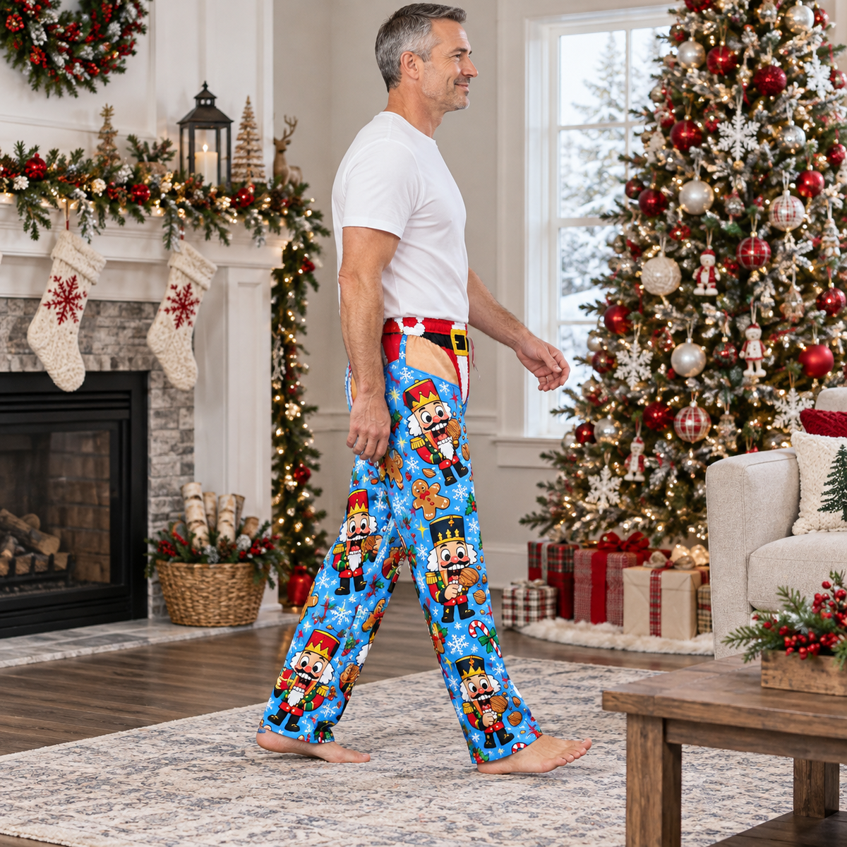 Christmas Pajama Pants Women Holiday Lounge Trousers Sleepwear