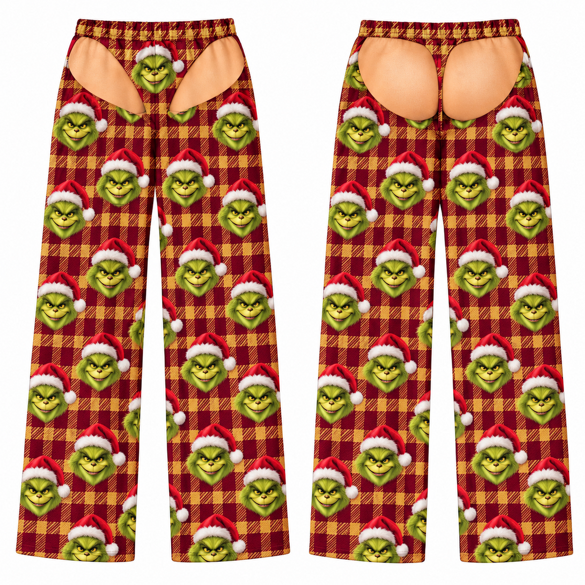 Novelty Christmas Cutout Pajama Pants Holiday Loungewear