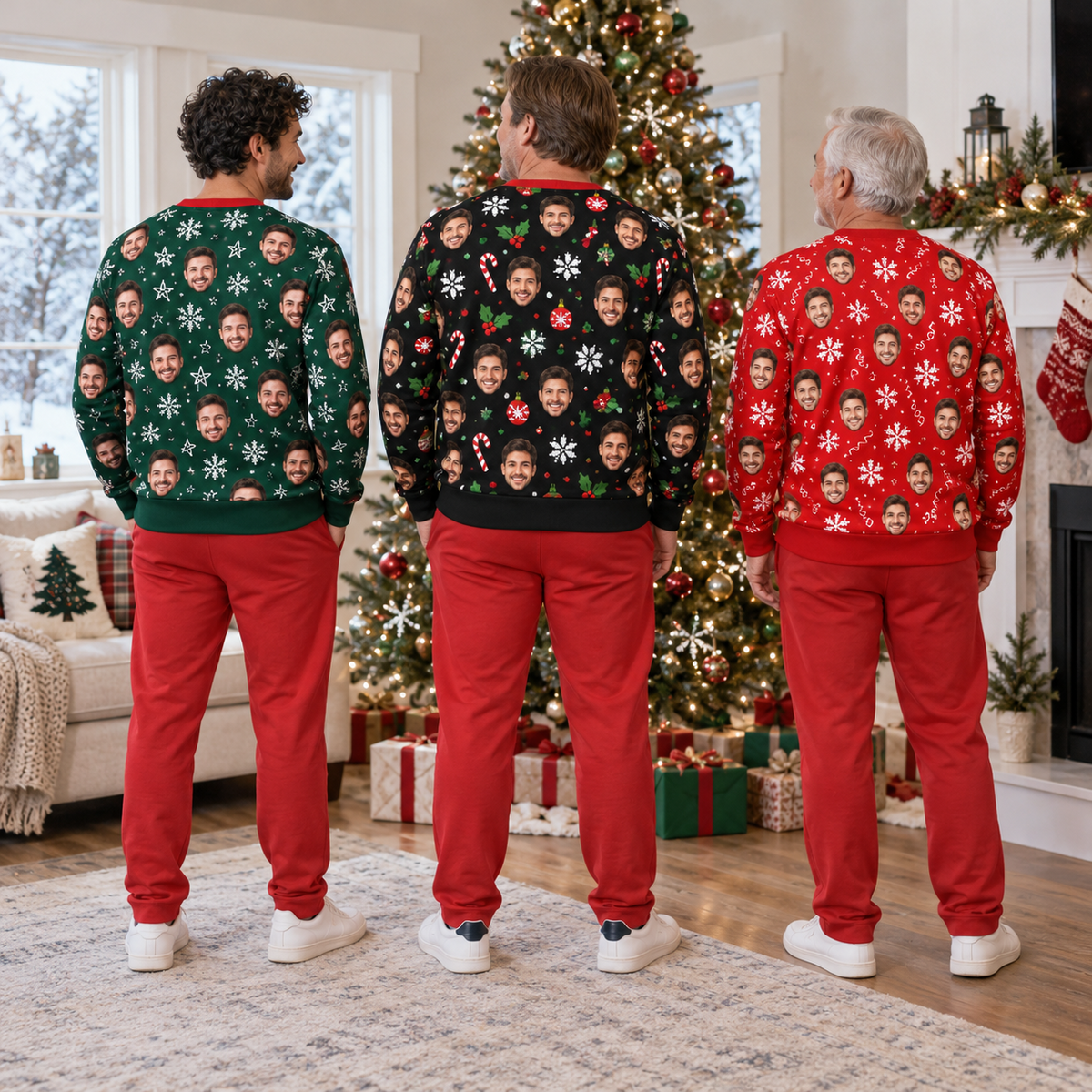 Ugly Ass Christmas Sweatshirt, Funny Butt Graphic Holiday Crewneck