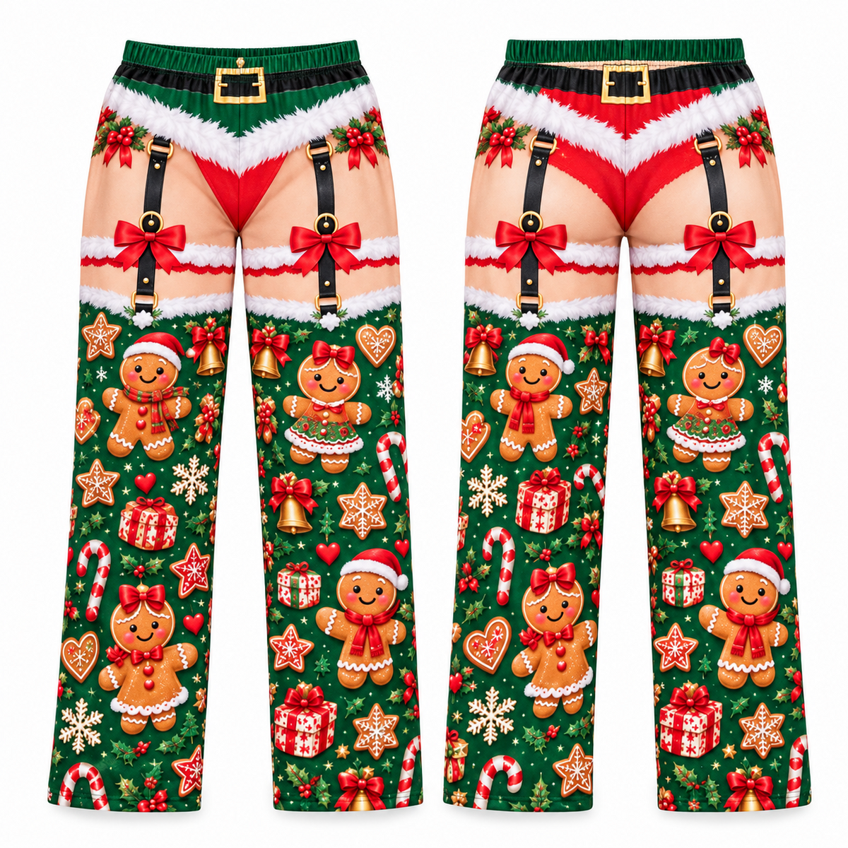 Novelty Christmas Pajama Pants Funny Holiday Print Lounge Bottoms