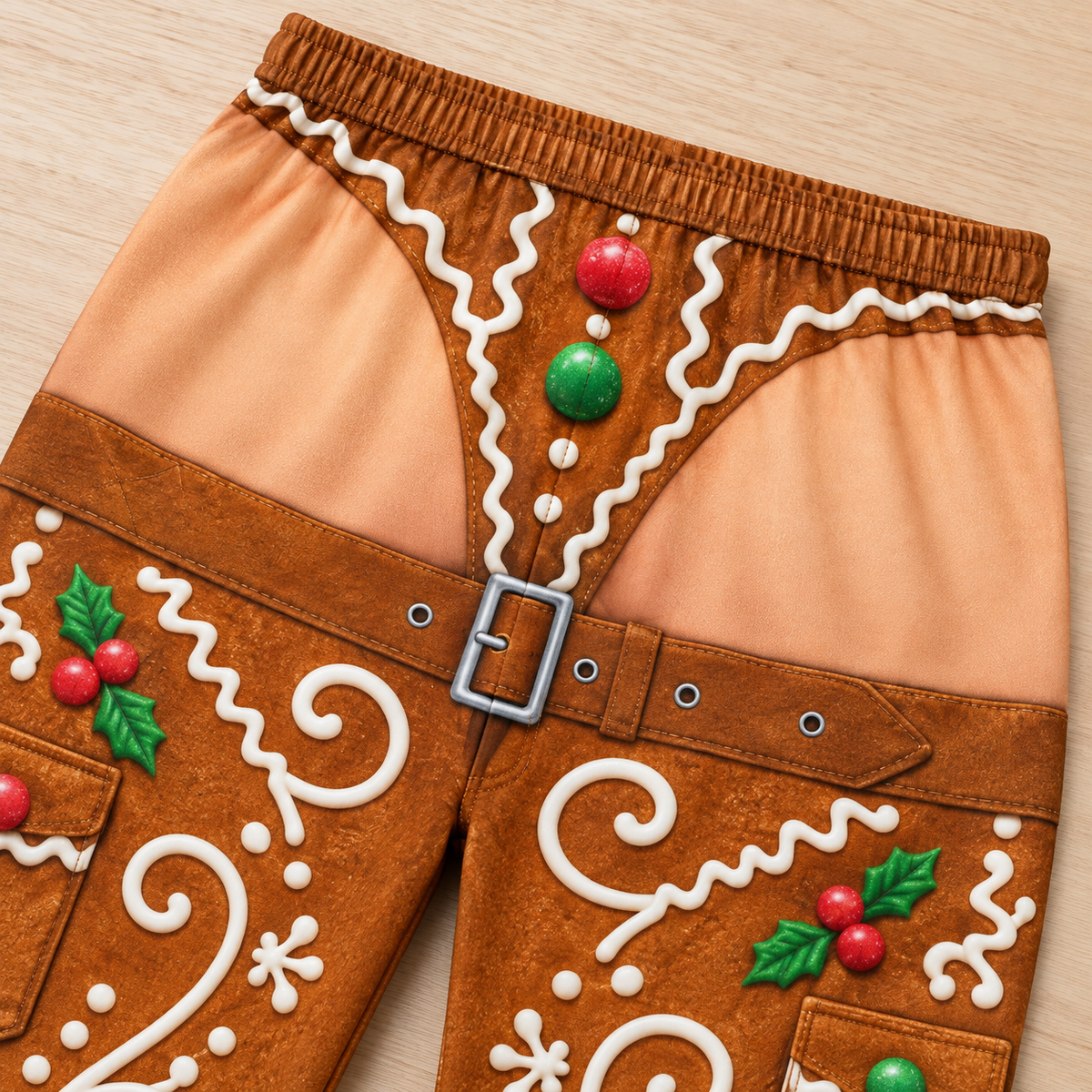 Christmas Chaps Pajama Pants Funny Holiday Print Lounge Bottoms
