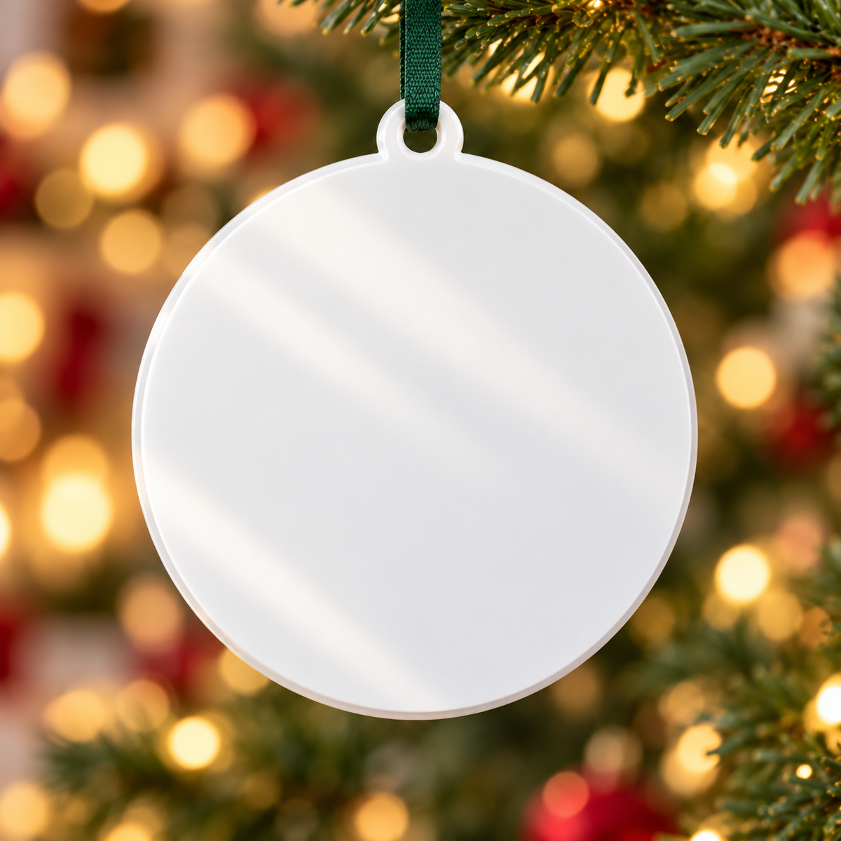 Couple Christmas Tree Hanging Disc, Im Yours Wine Toast Holiday Keepsake - 3D Relief Ornament