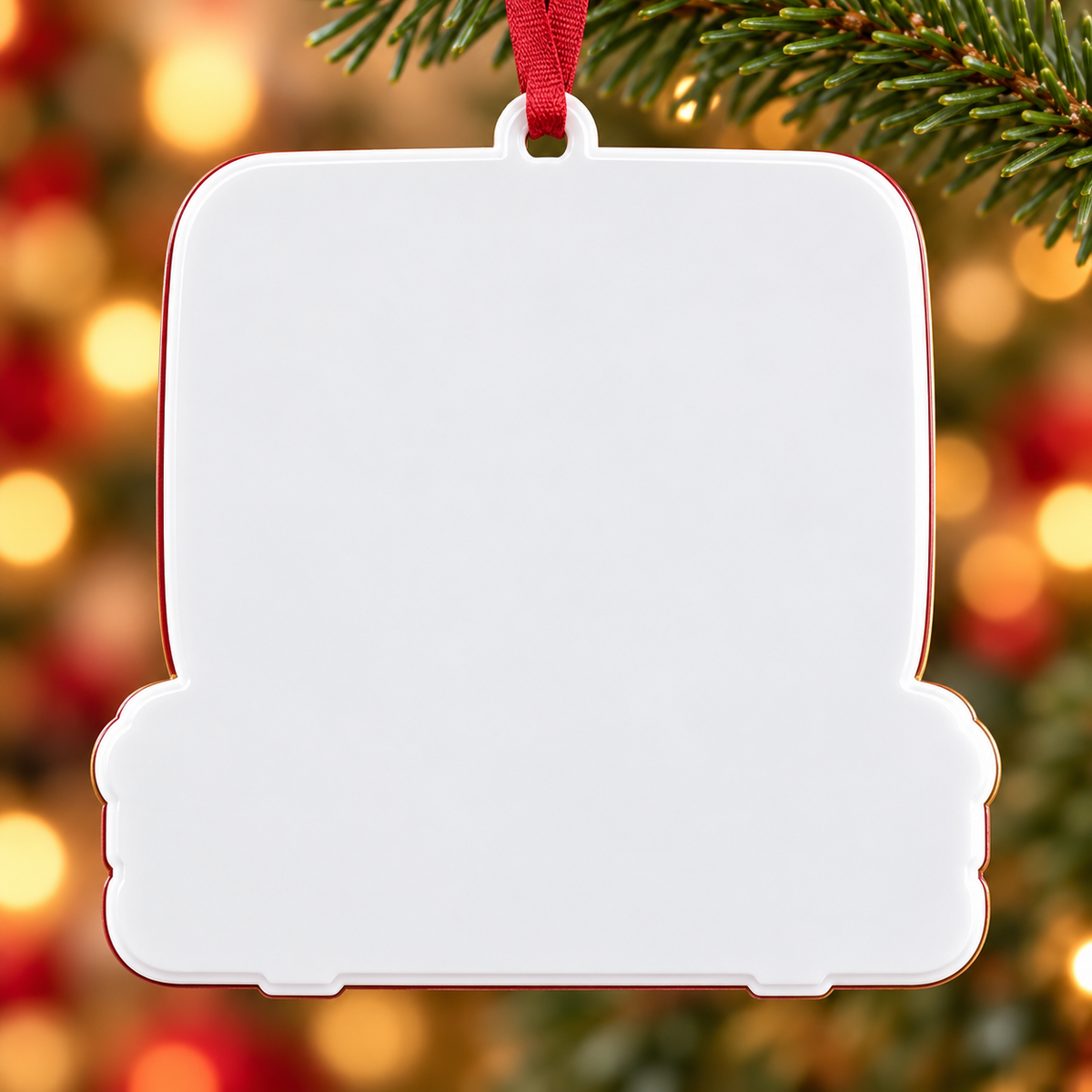 Travel Couple Suitcase Christmas Tree Decoration, Vacation Trip Theme Keepsake - 3D Relief Ornament