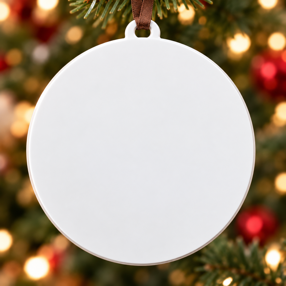 Football Running Back Round Medallion Holiday Tree Keepsake - 3D Relief Ornament