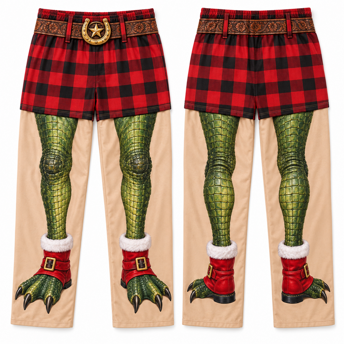Funny Christmas Pajama Pants Animal Legs Printed Loungewear