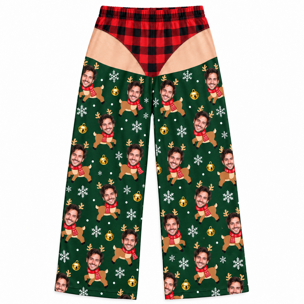 Mens Holiday Pajama Pants, Novelty Christmas Graphic Lounge Bottoms