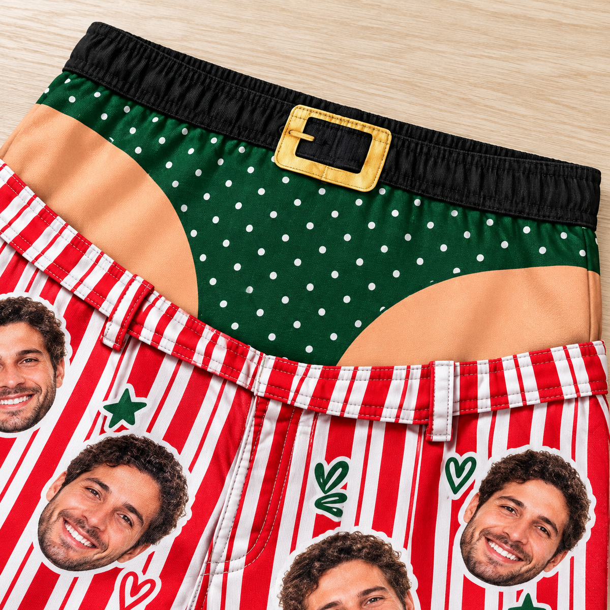 Men Novelty Christmas Pajama Pants Striped Holiday Lounge Bottoms