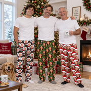 Christmas Pajama Pants Mens Festive Holiday Pattern Sleep Loungewear