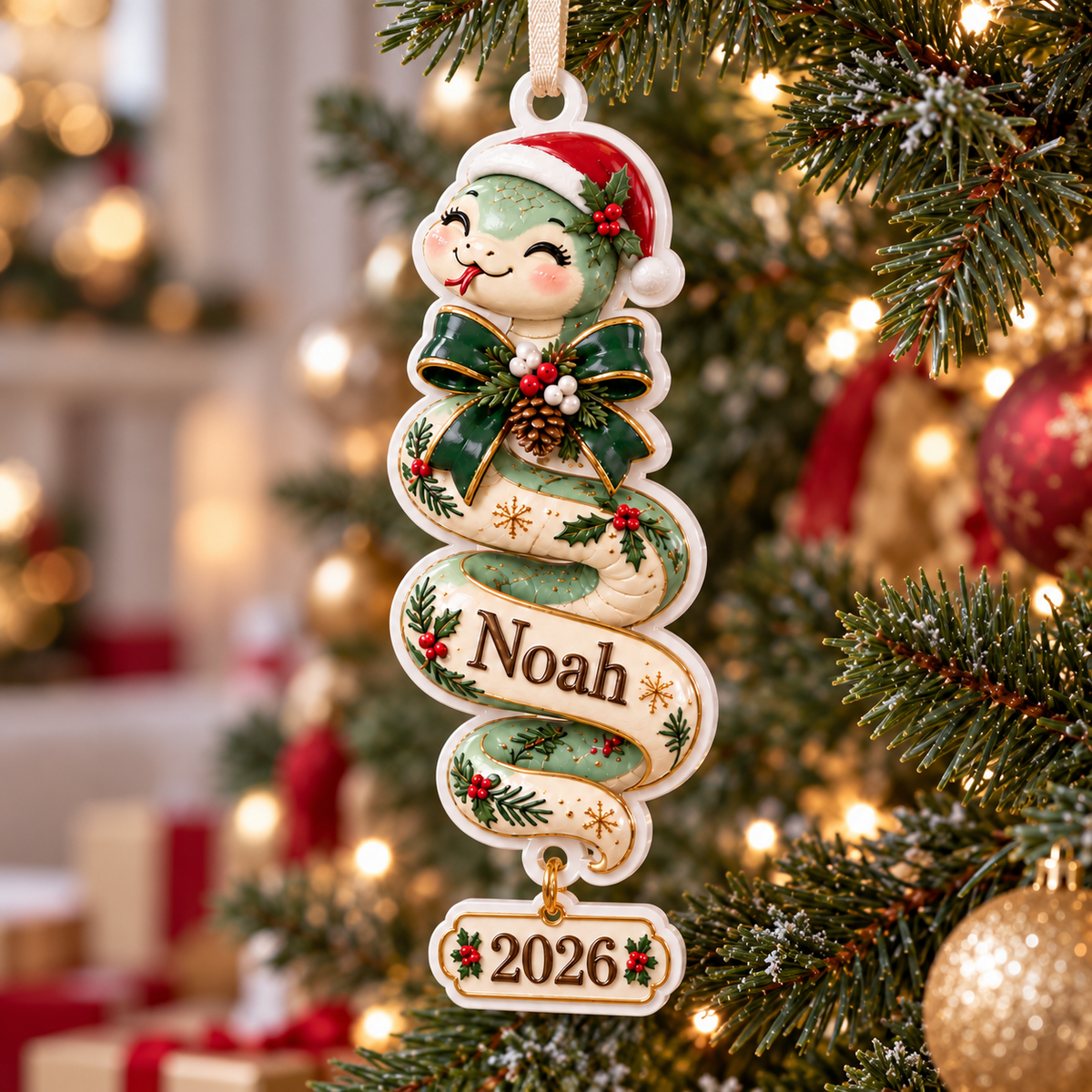 White Acrylic Vertical Stacked Silhouette with Hanging Banner Plaque - 3D Relief Ornament
