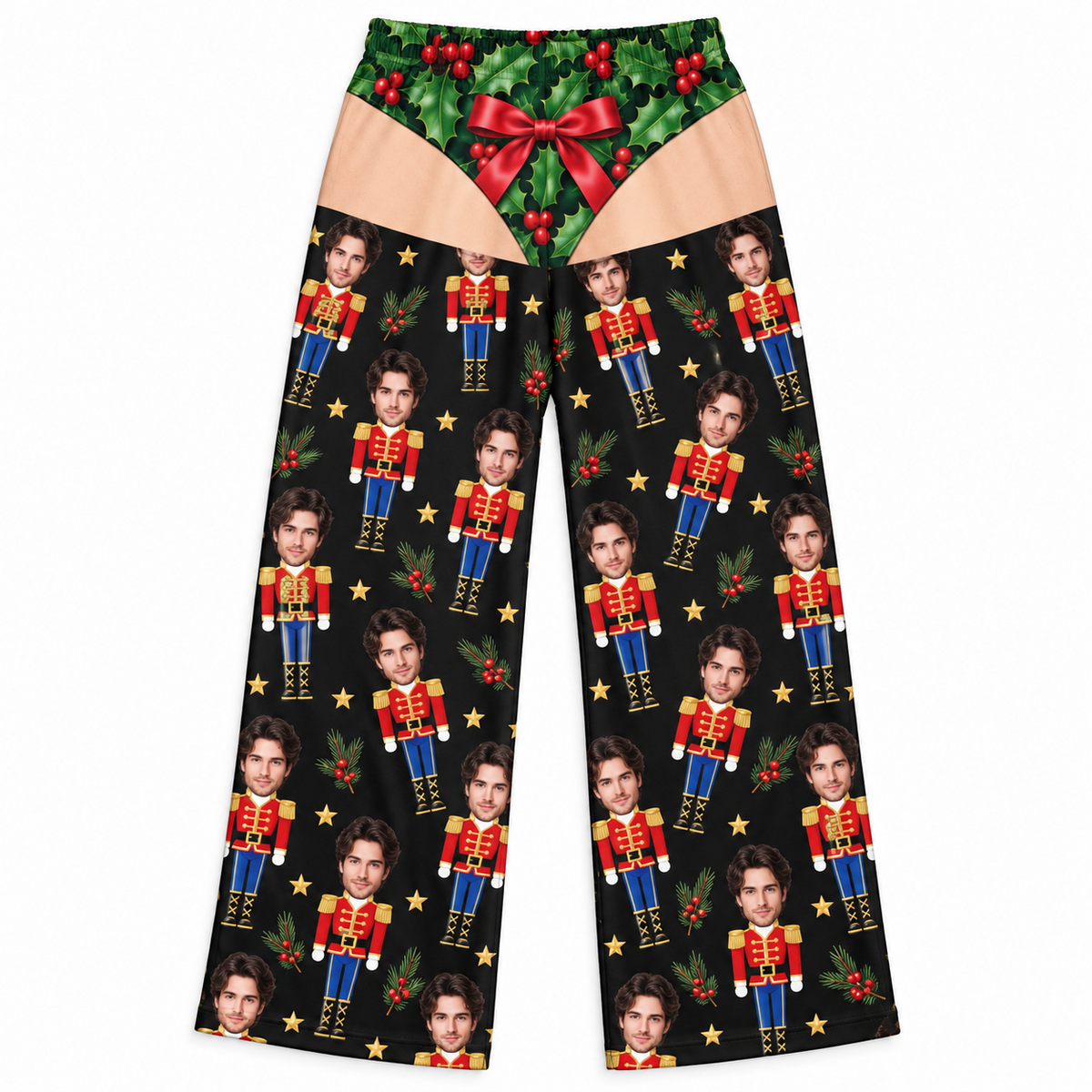 Mens Holiday Pajama Pants, Novelty Christmas Graphic Lounge Bottoms