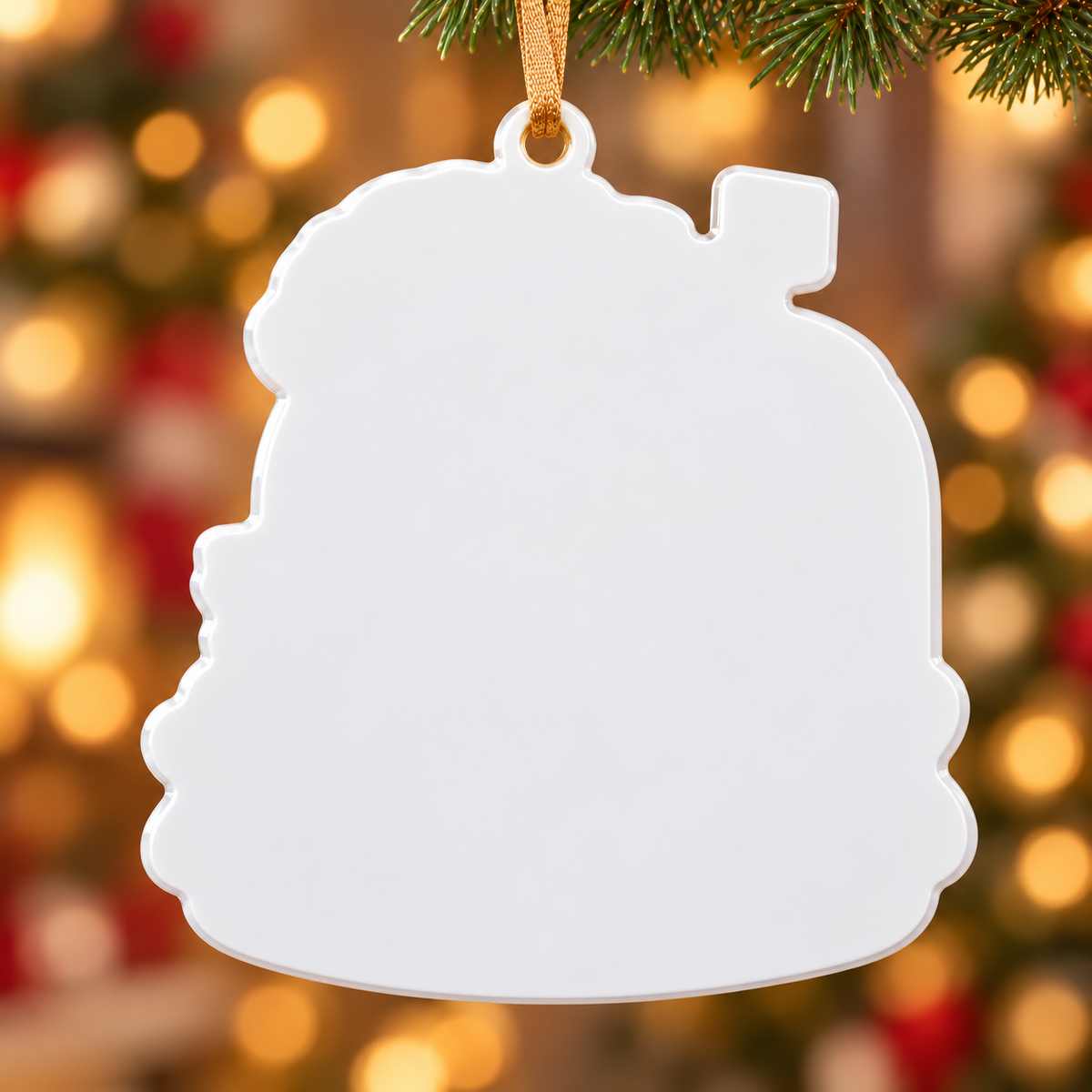 Golden Retriever Dog Christmas Mailbox Special Delivery - 3D Relief Ornament