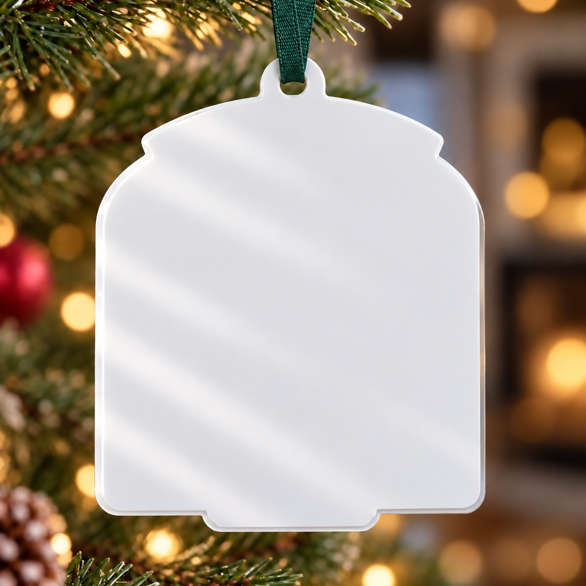 Football Locker Room Holiday Keepsake, Green and Gold Sports Gear Design - 3D Relief Ornament