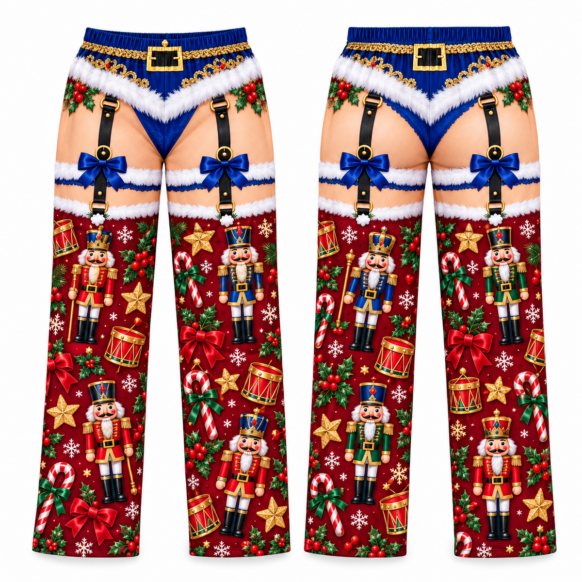 Novelty Christmas Pajama Pants Funny Holiday Print Lounge Bottoms