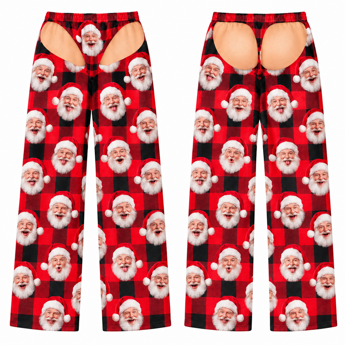 Novelty Christmas Cutout Pajama Pants Holiday Loungewear