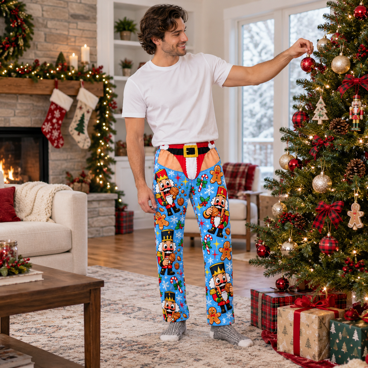 Christmas Pajama Pants Women Holiday Lounge Trousers Sleepwear