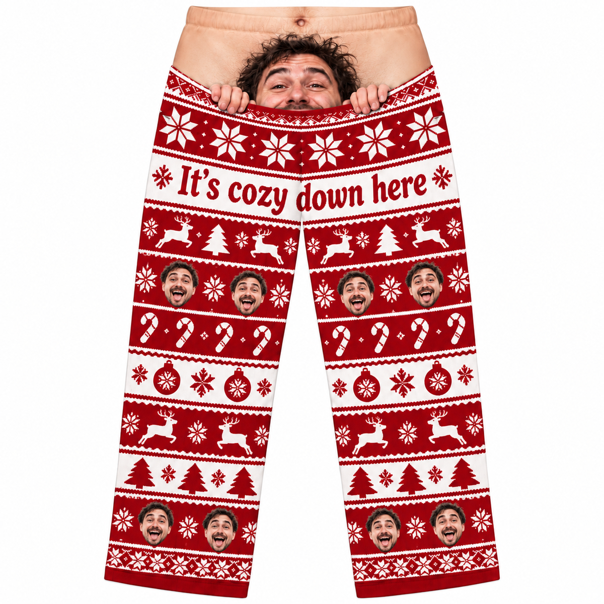 Christmas Pajama Pants Printed Holiday Fair Isle Lounge Sleepwear
