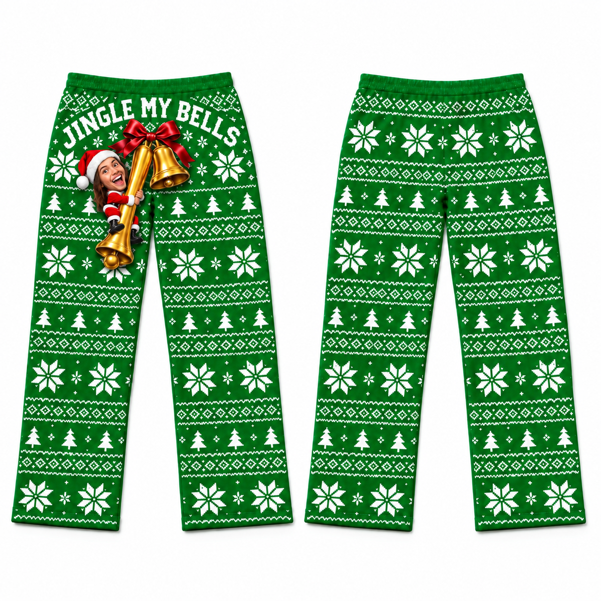 Jingle My Bells Mens Pajama Pants Holiday Fair Isle Lounge Bottoms