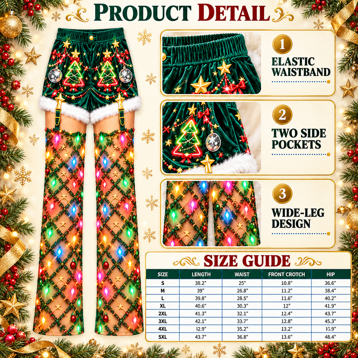 Funny Christmas Pajama Pants for Men Novelty Holiday Loungewear