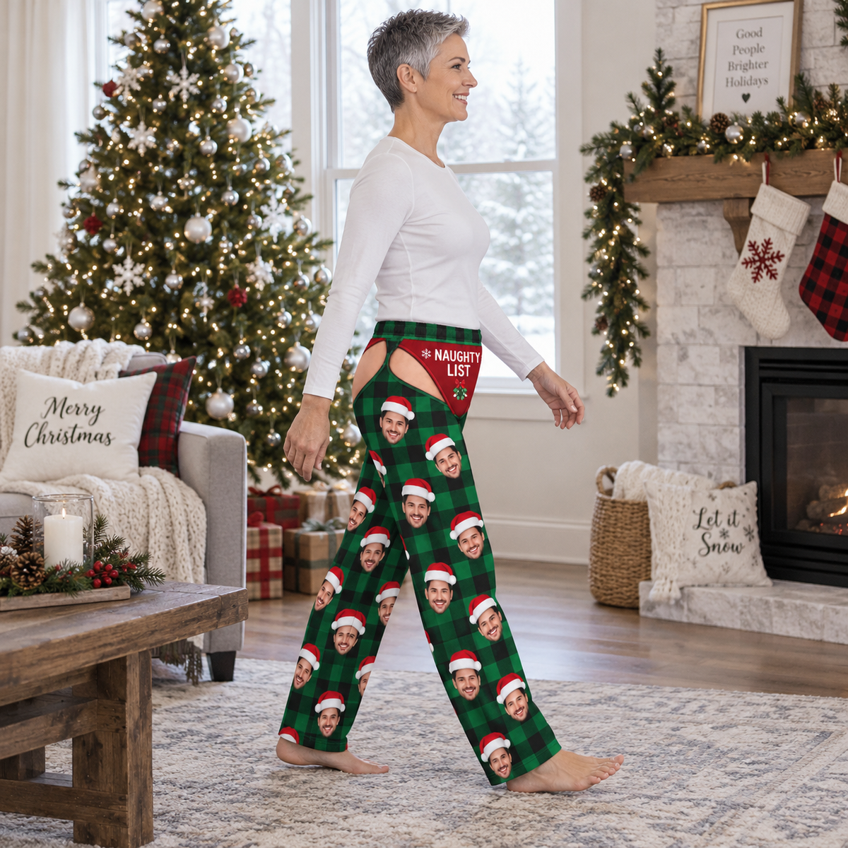 Pajama Pants Novelty Plaid Christmas Loungewear Holiday Sleep Bottoms