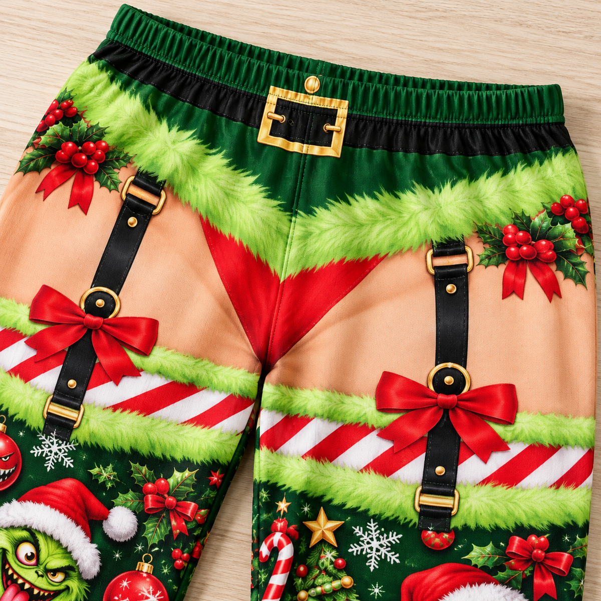 Novelty Christmas Pajama Pants Funny Holiday Print Lounge Bottoms