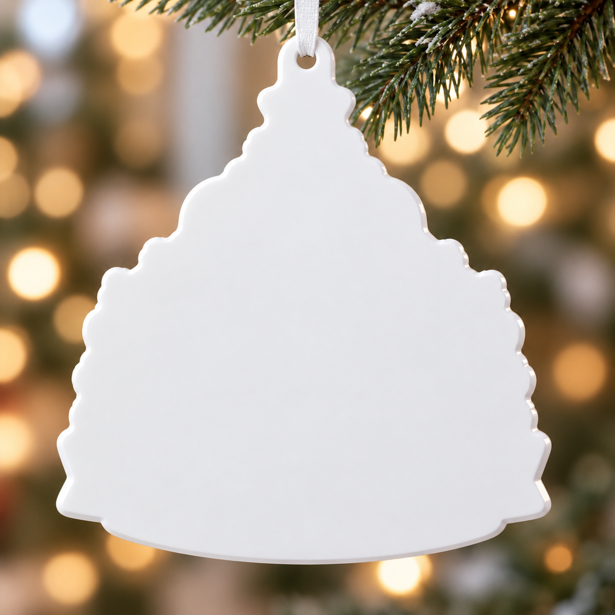 Christmas Tree Hanging Decor Growing Old Together Couple in Adirondack Chairs - 3D Relief Ornament