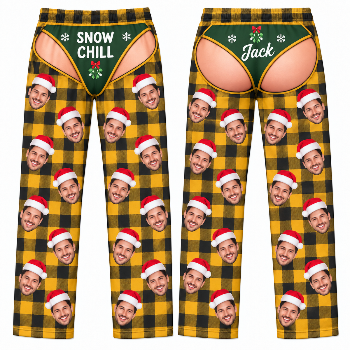 Pajama Pants Novelty Plaid Christmas Loungewear Holiday Sleep Bottoms