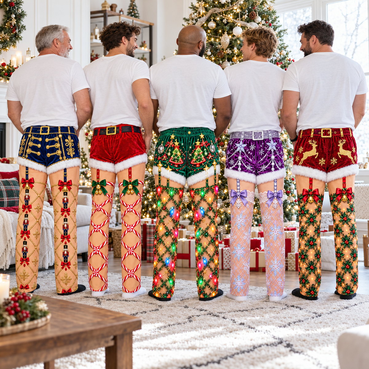 Funny Christmas Pajama Pants for Men Novelty Holiday Loungewear