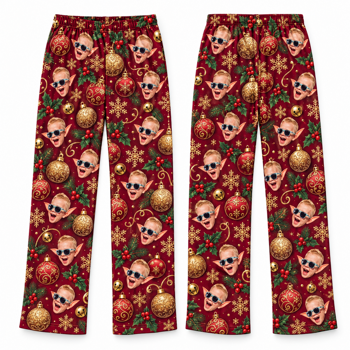 Christmas Pajama Pants Printed Holiday Lounge Sleepwear Trousers