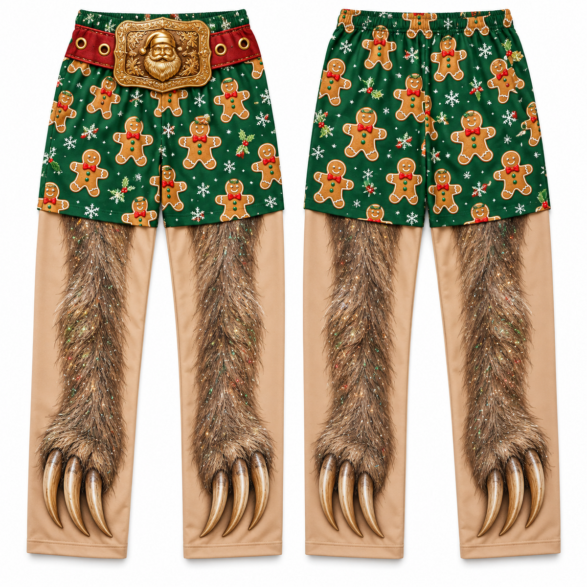 Funny Christmas Pajama Pants Animal Legs Printed Loungewear